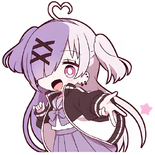 Sticker Чан с косичками @Nyasticks - 11