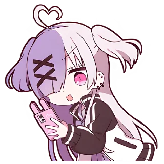 Sticker Чан с косичками @Nyasticks - 8