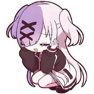 Sticker Чан с косичками @Nyasticks - 6