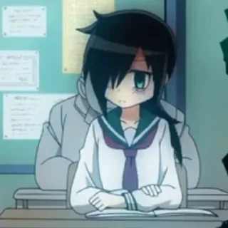 Стикер Tomoko Kuroki  ||By. @Araru_Gyuu - 8