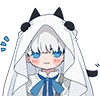 Ghost and black cat :: @line_stickers Ghost and black cat :: @line_stickers -