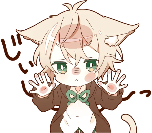 NEKOMIMI boy sticker :: @line_stickers NEKOMIMI boy sticker :: @line_stickers -