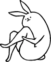 rabbit with beautiful legs rabbit with beautiful legs - рисование