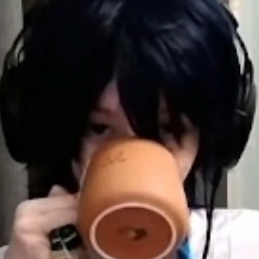 person coffee cup mug