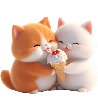 Sticker Мяу-пара @Nyasticks - 3