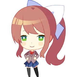 Стикер Monika by @clicker_yo - 0