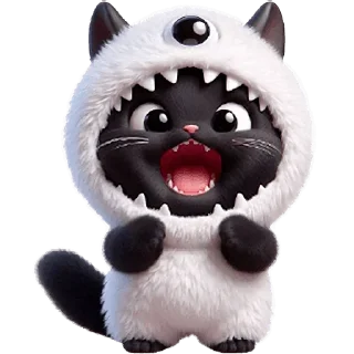 Sticker Monster Kitties @SbornikStickers - 0