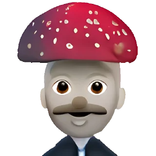 Sticker Lenin Mushroom Emojich - 11