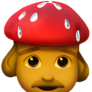 Sticker Lenin Mushroom Emojich - 0