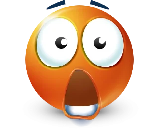 Sticker Orange Face Emoji @TgSticker @MoiStikiBot - 0
