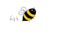 Sticker Ordinary Bee - 0