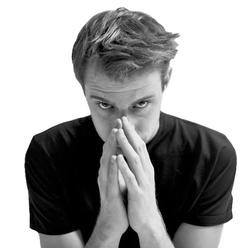 person person human face black and white