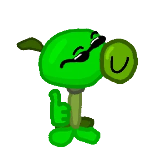 Sticker @Pea_With_Glasses эмоции - 6