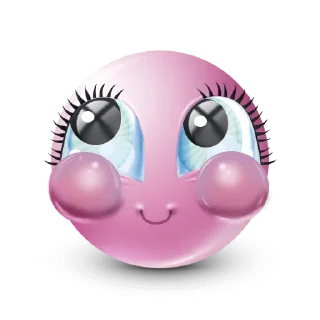 Sticker pink facebook emoji by @rekerrr21 - 0