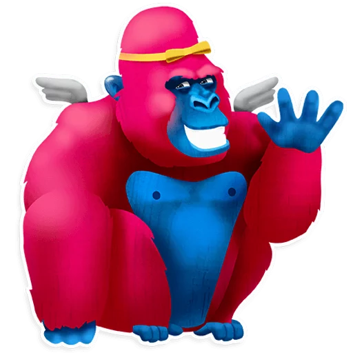 Pink Gorilla (@addstickers|Stickergram.ru) Pink Gorilla (@addstickers|Stickergram.ru) -