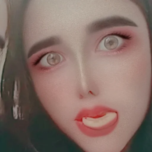 lip lip eyelash lipstick