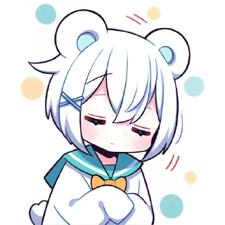 Sticker Полярная мишка-тян @nyasticks - 8