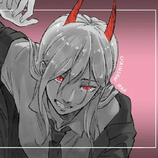 Стикер Power Chainsaw Man || @ivelazr - 8