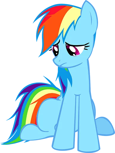 Sticker Rainbow Dash Pony - 0