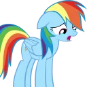 Sticker Rainbow dash - 0