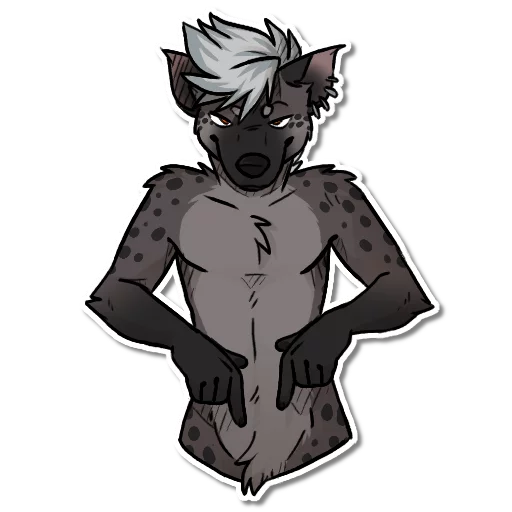 Sticker Ryff the Spotted Hyena - 0
