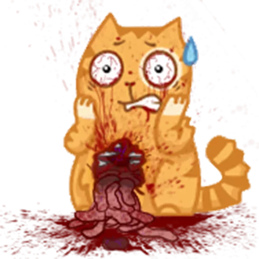 Sadistic Cat @yamstickers Sadistic Cat @yamstickers - мультфильм