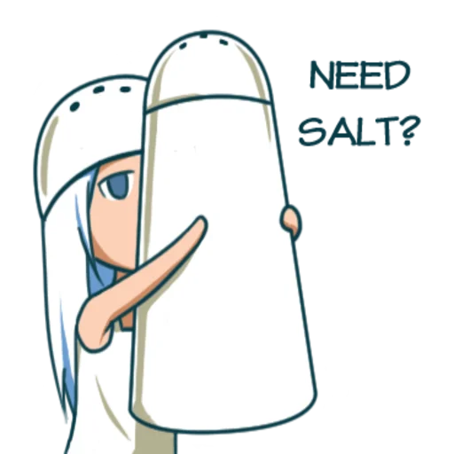Sticker @tikelmu Salt Girl Shio - 0