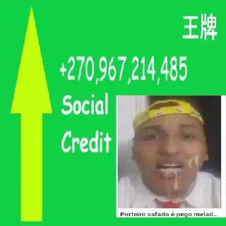 Sticker Social Credit - 5 Sticker Social Credit - 5