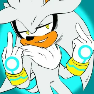 Sticker Silver the hedgehog by @sonic_the_hednehog - 0