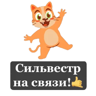 Стикер Сильвестр - 0