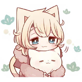 Sticker Сонный котёнок 2 @Nyasticks - 11 Sticker Сонный котёнок 2 @Nyasticks - 11