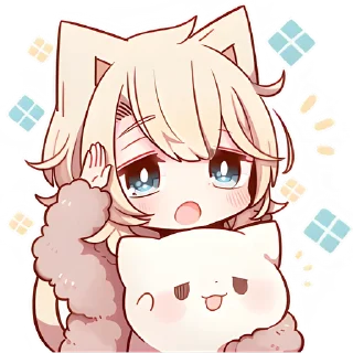 Sticker Сонный котёнок 2 @Nyasticks - 7 Sticker Сонный котёнок 2 @Nyasticks - 7
