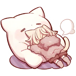 Sticker Сонный котёнок 2 @Nyasticks - 1 Sticker Сонный котёнок 2 @Nyasticks - 1