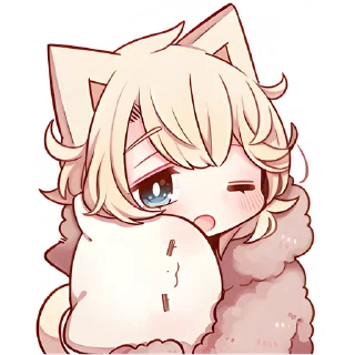 Sticker Сонный котёнок 2 @Nyasticks - 4 Sticker Сонный котёнок 2 @Nyasticks - 4