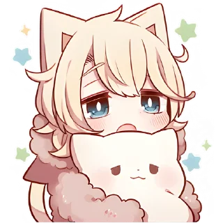 Sticker Сонный котёнок 2 @Nyasticks - 9 Sticker Сонный котёнок 2 @Nyasticks - 9