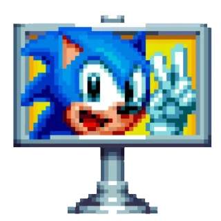 Стикер Sonic Mania pack by @sonic_the_hednehog - 0