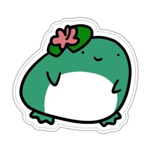 Sticker @GIFSTIKI 🐸 Froggy - 0