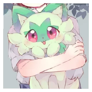Стикер Sprigatito 😺✨🍃 - 10