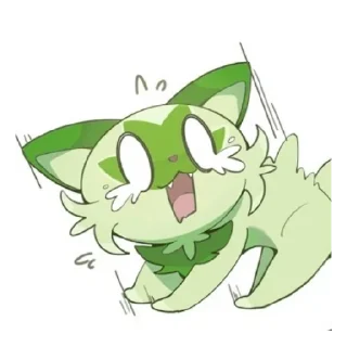 Стикер Sprigatito 😺✨🍃 - 2
