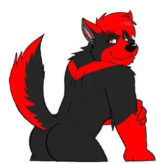 Sticker Sutakira WolFlame by Ligoni_EXE - 0