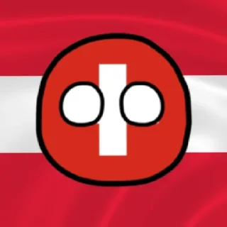 Стикер Switzerland countryballs - 0