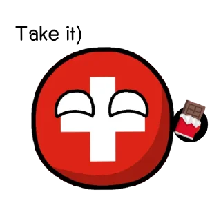 Sticker Switzerland countryballs - 5