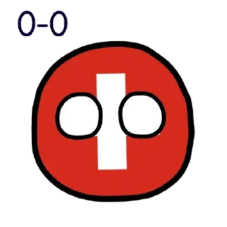 Sticker Switzerland countryballs - 8