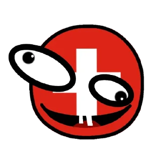 Sticker Switzerland countryballs - 7