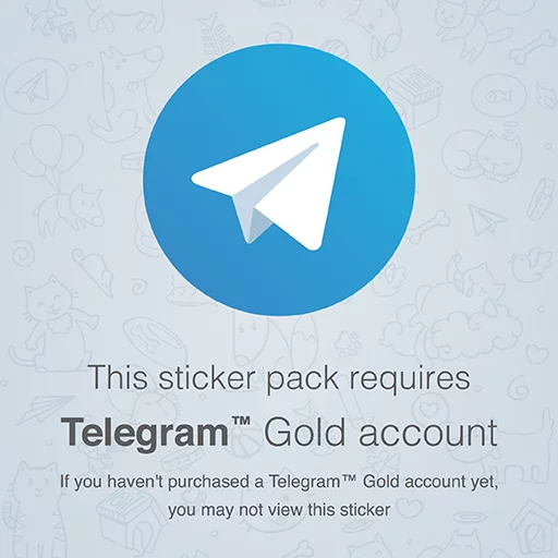 Telegram Gold Account Stikerpack Telegram Gold Account Stikerpack -