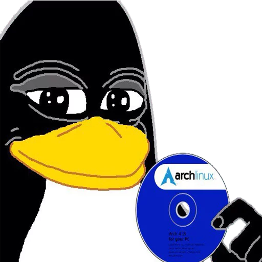 Tux with Disk for all distribute Tux with Disk for all distribute -
