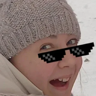 Sticker Настенька и я - 4