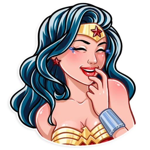 Sticker Wonder Woman - 0