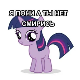 Sticker Я пони а ты нет. Смирись. - 5