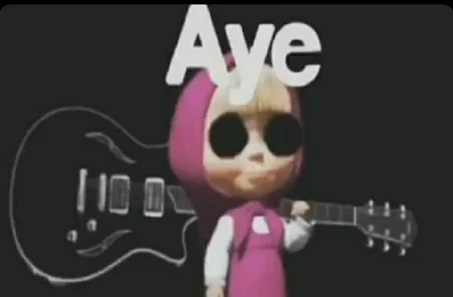 cartoon guitar animation